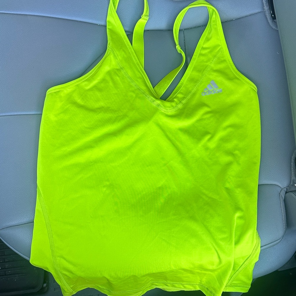 Adidas Women's Bright Lime Tank Top